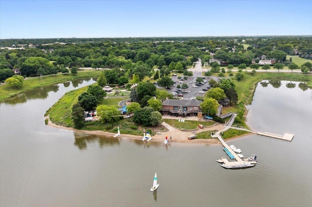 1738 E Jonquil Ter, Arlington Heights, IL 60004 - drone / aerial view of a large body of water and a tree filled landscape