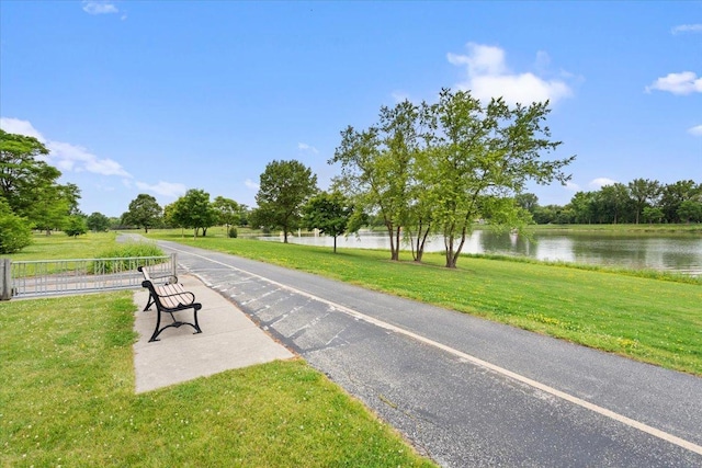 1738 E Jonquil Ter, Arlington Heights, IL 60004 - view of community featuring a water view and a lawn