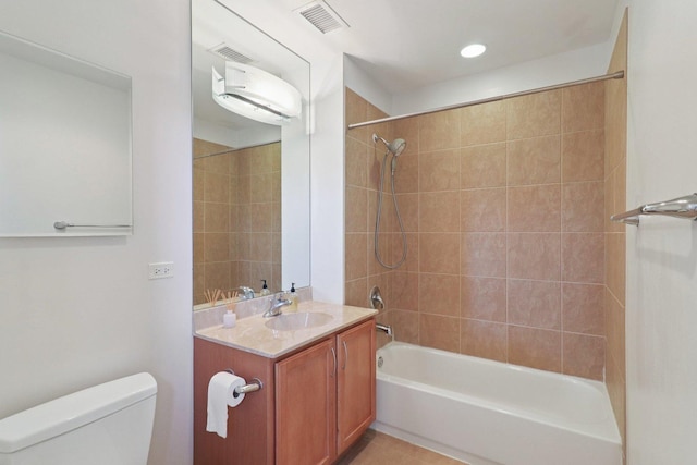 1819 S Michigan Ave Unit 406, Chicago, IL 60616 - full bathroom featuring vanity,  shower combination, and recessed lighting
