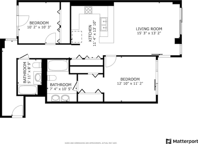 1819 S Michigan Ave Unit 406, Chicago, IL 60616 - view of home floor plan