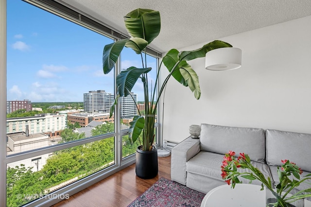 800 Elgin Rd Unit 1316, Evanston, IL 60201 - sunroom / solarium with a view of city and baseboard heating