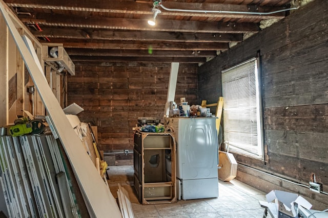 520 4th St, Waukegan, IL 60085 - below grade area with wooden walls