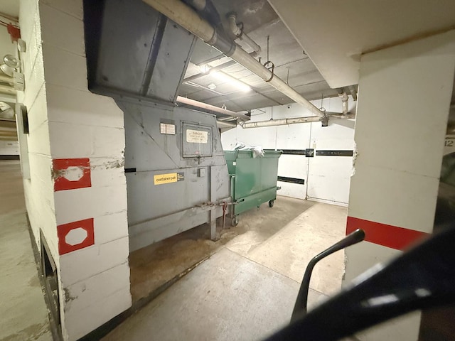8025 Woodglen Ln Unit 307, Downers Grove, IL 60516 - view of unfinished basement