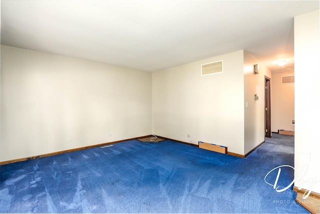 1323 Beverly Dr, Round Lake Beach, IL 60073 - empty room featuring carpet flooring and baseboards