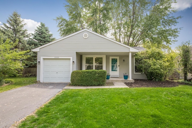 2060 Navarone Dr, Naperville, IL 60565 - view of front of home featuring driveway, a front lawn, and a garage