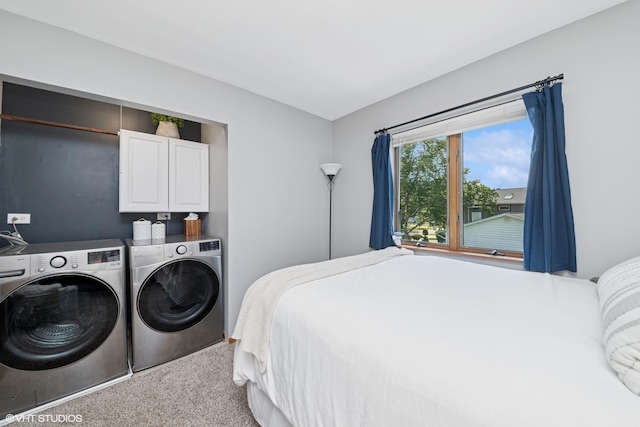 2225 W Weathersfield Way, Schaumburg, IL 60193 - carpeted bedroom featuring separate washer and dryer