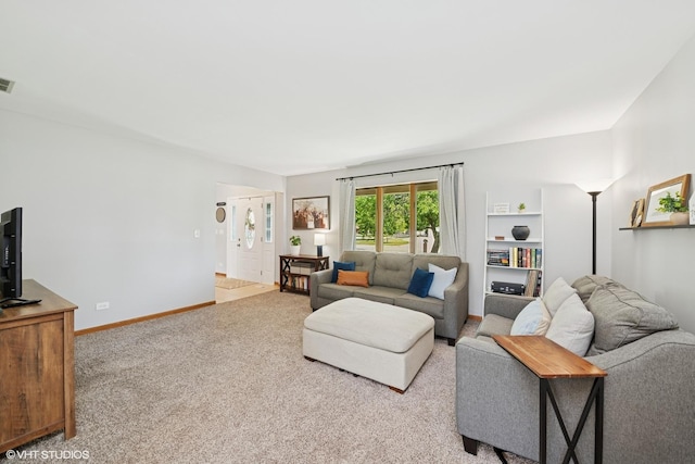 2225 W Weathersfield Way, Schaumburg, IL 60193 - living room with carpet flooring and baseboards