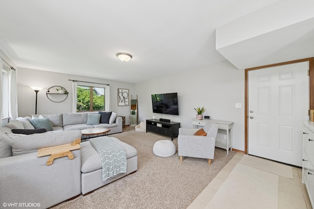 2225 W Weathersfield Way, Schaumburg, IL 60193 - living area featuring baseboards and light tile patterned flooring