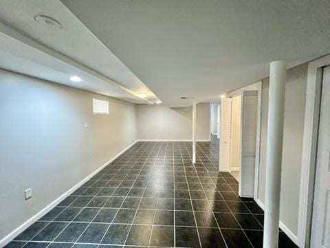1340 Wesley Ave, Berwyn, IL 60402 - below grade area with baseboards and tile patterned floors