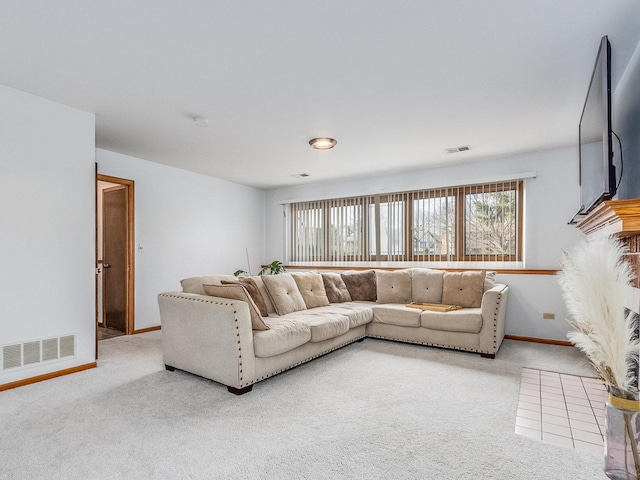 2326 Olde Mill Rd, Plainfield, IL 60586 - carpeted living room with baseboards