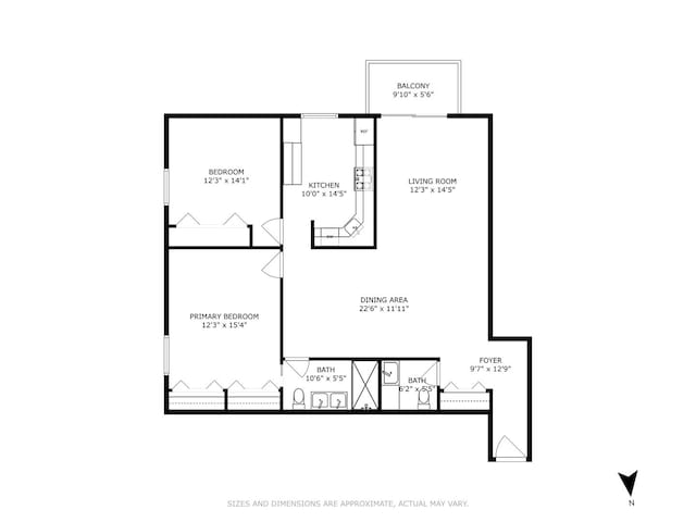 7227 W Higgins Ave Unit 404, Chicago, IL 60656 - view of home floor plan
