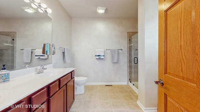 301 W Eagle Ct, Waukegan, IL 60087 - full bath featuring double vanity, a shower stall, and tile patterned flooring