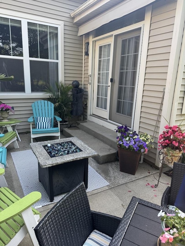 301 W Eagle Ct, Waukegan, IL 60087 - view of patio with a fire pit