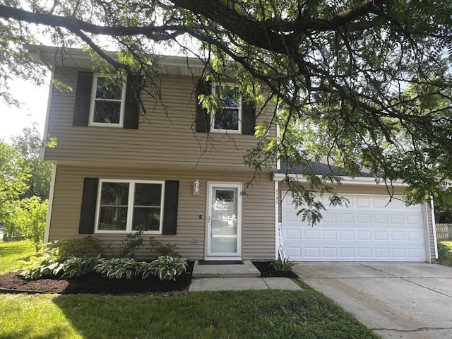 2945 Worcester Ln, Aurora, IL 60504 - view of front of home with concrete driveway