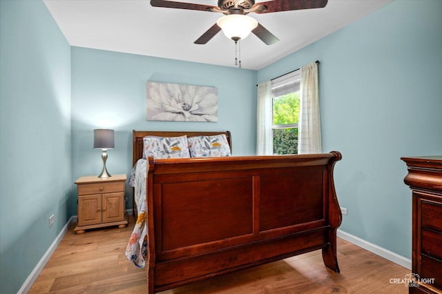 2945 Worcester Ln, Aurora, IL 60504 - bedroom with light wood finished floors and a ceiling fan