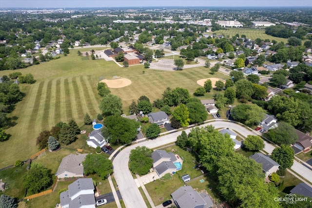 2945 Worcester Ln, Aurora, IL 60504 - aerial view of property and surrounding area with nearby suburban area