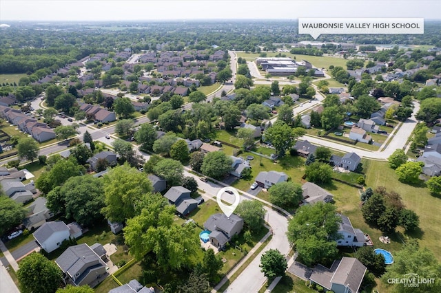 2945 Worcester Ln, Aurora, IL 60504 - aerial perspective of suburban area