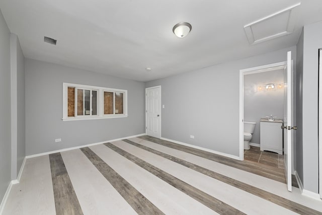 1923 Revere St, Chicago Heights, IL 60411 - spare room featuring wood finished floors and attic access