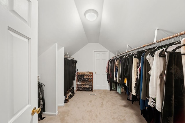 21705 W Hilandale Ct, Kildeer, IL 60047 - spacious closet featuring carpet flooring and lofted ceiling