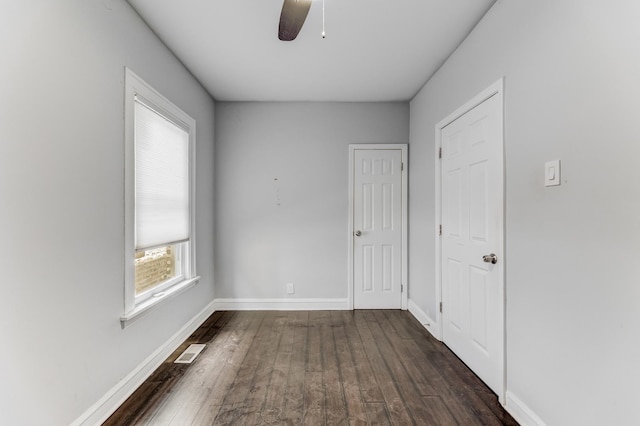 7125 S Sangamon St, Chicago, IL 60621 - unfurnished bedroom featuring wood-type flooring and ceiling fan