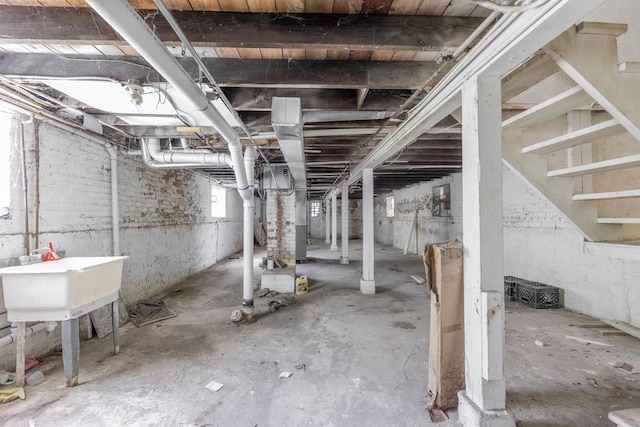 7125 S Sangamon St, Chicago, IL 60621 - below grade area with stairway