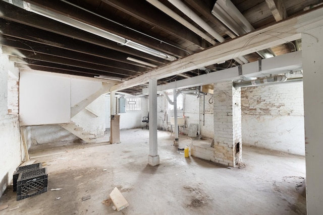 7125 S Sangamon St, Chicago, IL 60621 - below grade area featuring stairs