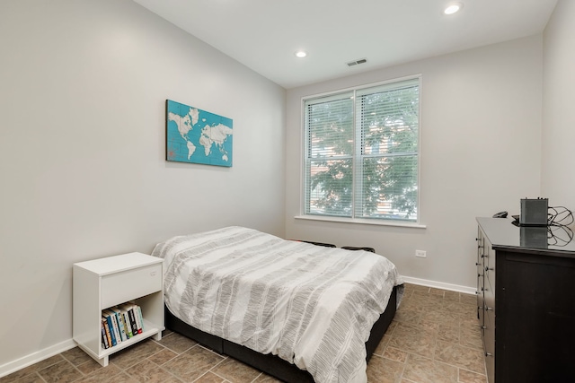 1825 N Winnebago Ave Unit 101, Chicago, IL 60647 - bedroom featuring baseboards and recessed lighting