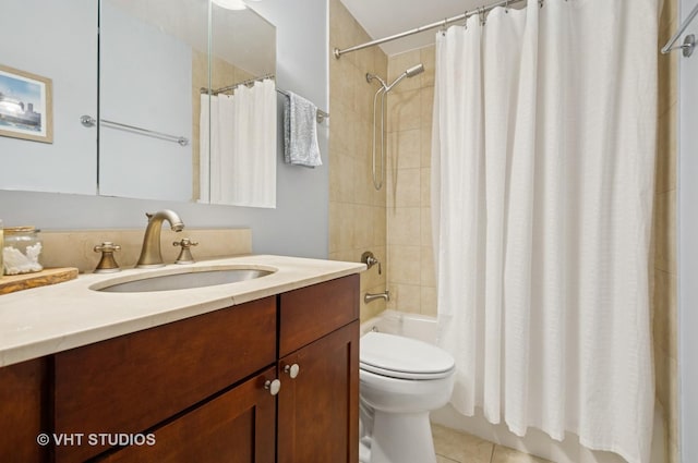 525 W Hawthorne Pl Unit 1004, Chicago, IL 60657 - full bathroom with shower / tub combo, vanity, and tile patterned flooring