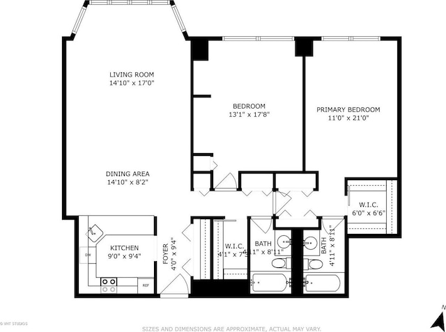 525 W Hawthorne Pl Unit 1004, Chicago, IL 60657 - view of property floor plan