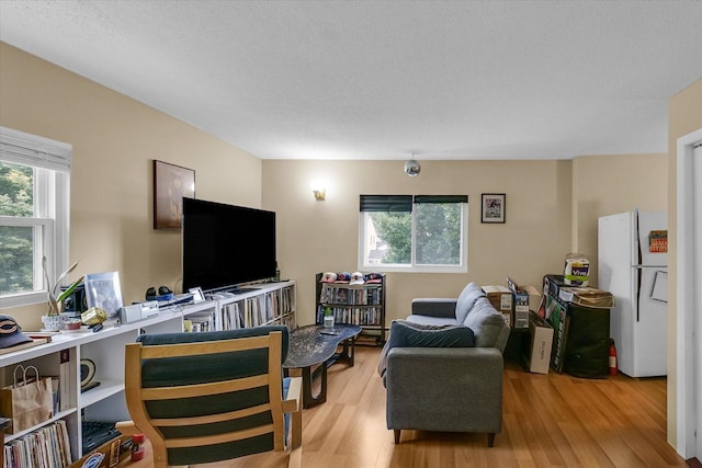 611 W White St, Champaign, IL 61820 - living room featuring wood finished floors