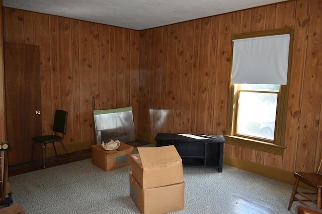 207 State St, Benson, IL 61516 - sitting room with wood walls and baseboards