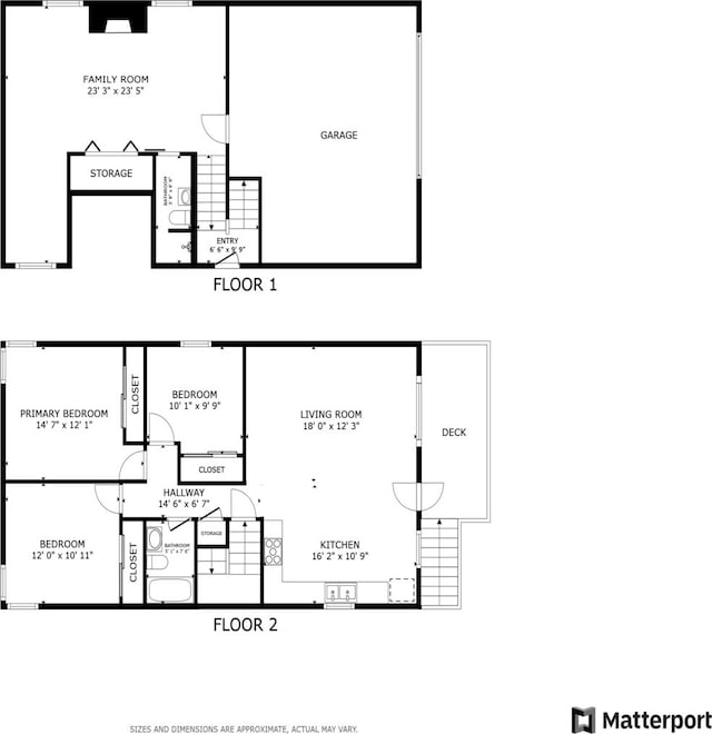 1228 N Lake Shore Dr, Round Lake Beach, IL 60073 - view of room layout