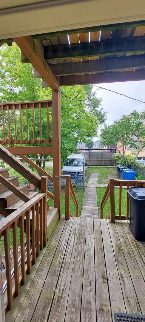 1556 S Spaulding Ave, Chicago, IL 60623 - wooden deck featuring stairs