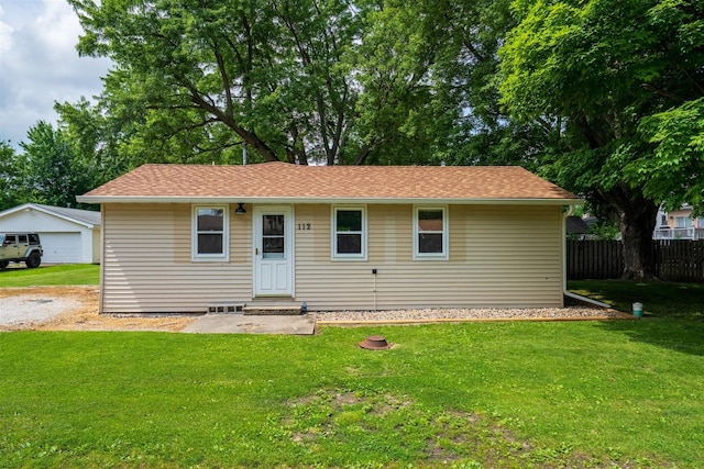 112 NW Adams St N, Hopedale, IL 61747 - ranch-style home with an outdoor structure