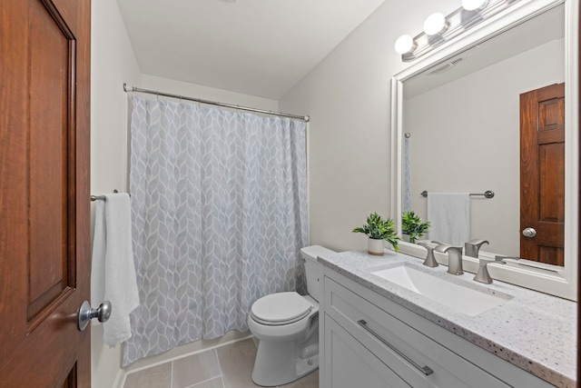 609 Spruce Ct, Oswego, IL 60543 - bathroom featuring vanity and tile patterned floors