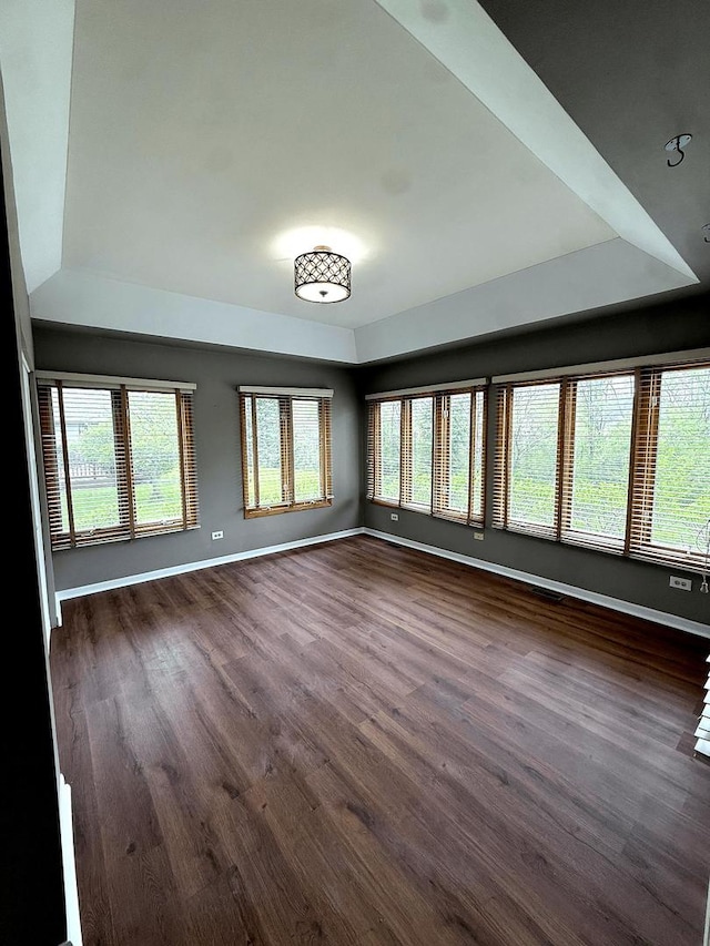 10900 Beth Dr, Orland Park, IL 60467 - empty room featuring baseboards and dark wood-style flooring