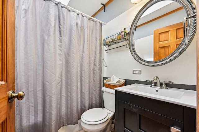 6180 Elm St, Union, IL 60180 - bathroom with vanity and curtained shower