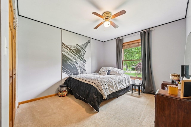 6180 Elm St, Union, IL 60180 - bedroom with carpet and a ceiling fan