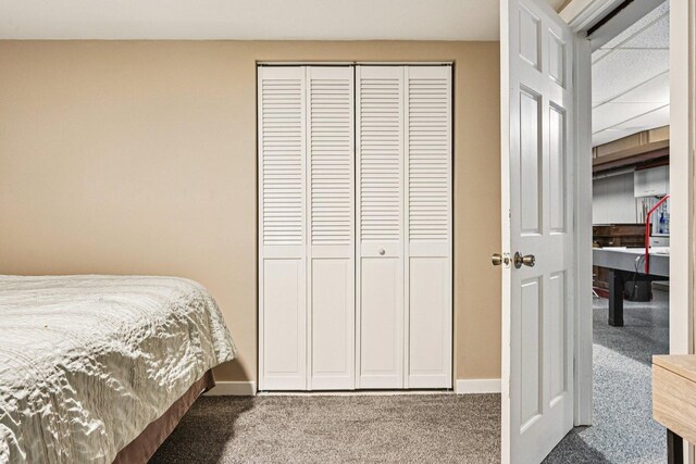 6180 Elm St, Union, IL 60180 - carpeted bedroom with a closet and baseboards
