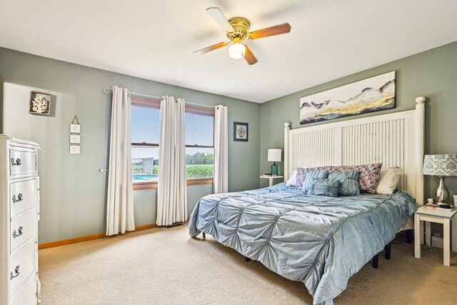6180 Elm St, Union, IL 60180 - carpeted bedroom featuring baseboards and ceiling fan