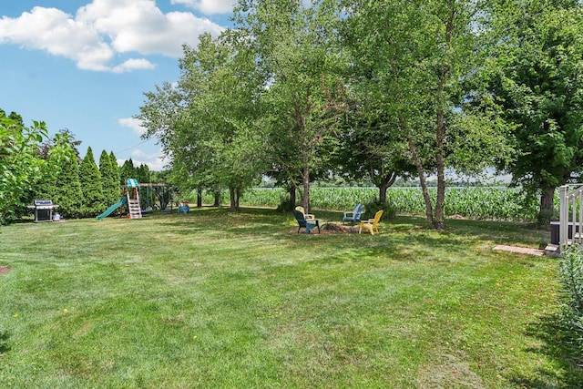 6180 Elm St, Union, IL 60180 - view of yard featuring a playground