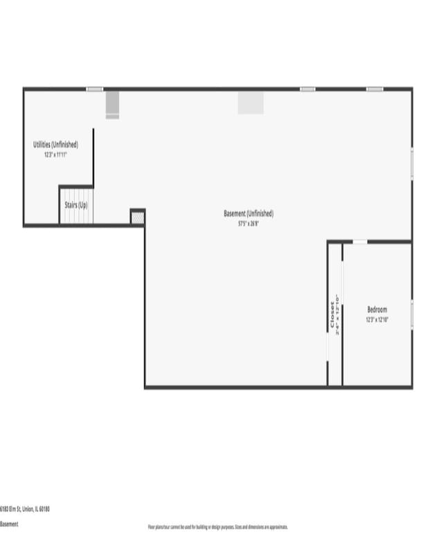 6180 Elm St, Union, IL 60180 - view of room layout