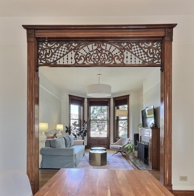 2680 N Burling St Unit 3S, Chicago, IL 60614 - living area with a fireplace and plenty of natural light