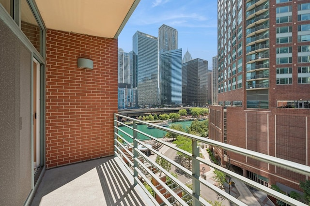 415 E N Water St Unit 806, Chicago, IL 60611 - balcony featuring a skyline view and a water view