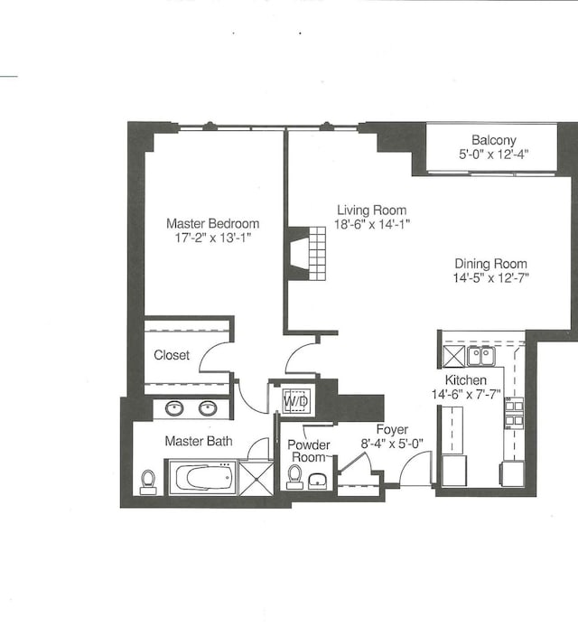 415 E N Water St Unit 806, Chicago, IL 60611 - view of floor plan / room layout