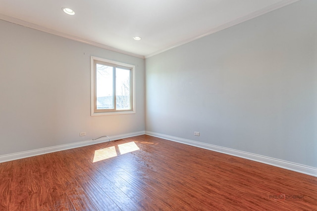 321 E Forest Knoll Dr, Palatine, IL 60074 - unfurnished room with ornamental molding, wood finished floors, and recessed lighting