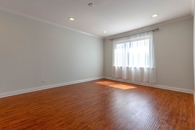 321 E Forest Knoll Dr, Palatine, IL 60074 - unfurnished room featuring wood finished floors, recessed lighting, and ornamental molding