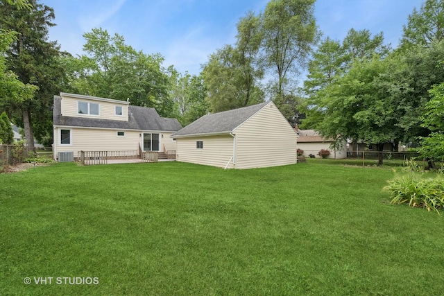 238 Weaver Dr, Cary, IL 60013 - back of house with a fenced backyard, an outdoor structure, and a patio