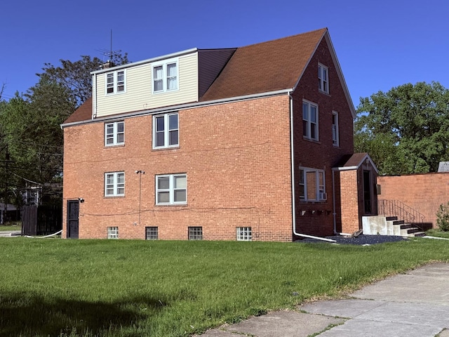 1827 170th St, Hazel Crest, IL 60429 - view of side of property featuring a yard and brick siding