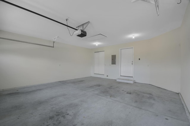 1707 Lydia Ct, Urbana, IL 61802 - garage with electric panel and a garage door opener